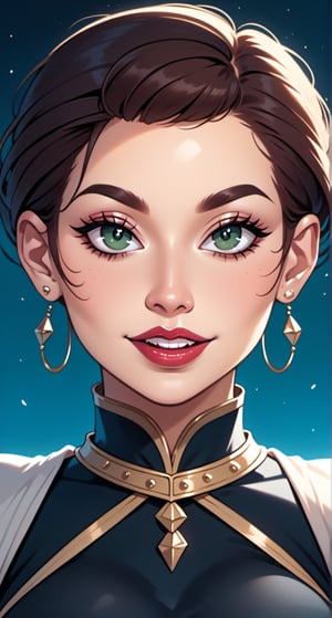 Illustration imitating the stylistic fusion of Artgerm, Mary Blair, and Edmund Dulac, unveiling the striking beauty of Deepika Padukone, outstanding as a vintage comic book art character in pastel neon colors, Her detailed pupils - an acquaintance with life's nuances, features delicate soft as a fairytale character, basking under a gentle light that lends a healthy glow on her face, A slight smile
