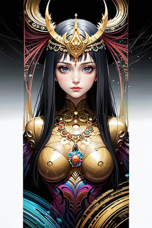 (masterpiece, top quality, best quality, official art, beautiful and aesthetic:1.2), (1girl), extreme detailed,(fractal art:1.3),colorful,highest detailed, Sumerian goddess, Ancient Sumerian Royal outfit,