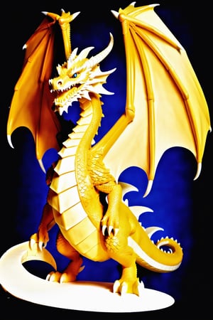 Imagine a monster-dragon made entirely of cheese, This dragon has an imposing and detailed appearance, with scales and wings formed by different types of cheese (cheddar, mozzarella, parmesan, etc.). Its body is composed of a mix of hard and soft cheeses, creating a varied texture. The dragon's eyes are made of bright blue cheese, and its tail is made of strips of provolone cheese, The dragon is in a cave filled with melted cheeses and fondues, emanating a golden glow, The scene is detailed, realistic, and vibrant, with a focus on the texture and color of the different cheeses that make up the dragon