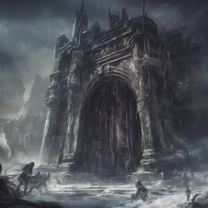 Detailed photo,((castle)) with giant door, Gothic style, decorated with sinister elements, insects, skeletons, rot, sinister atmosphere, horror style, realism, intricate details, terror, fear,monster, science fiction,DonMSt34mPXL,science fiction,blood and black,snow,monster,LegendDarkFantasy,Architectural100,BugCraft,island,chrometech,greg rutkowski,silent hill style
((masterpiece: 1.2), (best quality, ultra detailed, photorealistic: 1.37) high quality, high definition, super detailed, unreal engine, ultra realistic photography, 3d, 8k, cinematic lighting, volumetric lights, hyper-realistic photography, HDR, silk, volume, _____