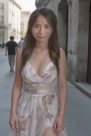 Beautiful woman on the street


