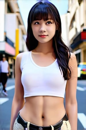 1 girl, naked_shirt,on the street