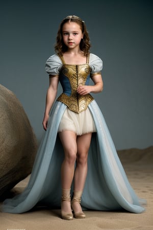 Lady Bug, full Body View ((Tami Stronach)) Emilia Clarke, 8 years old, in princess costume with full lips, Tami Stronach,Tami Stronach