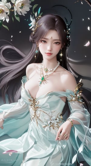 (,1girl, pov,best quality, ),masterpiece, fantasy, realistic,science fiction,mole,ultra realistic 8k cg, flawless,tamari \(flawless\),jewelry,diamond \(gemstone\), gold, pearl necklace, gem, star sapphire, ruby rose, chaos emerald, emerald sustrai, seductive smile, hair hair ornament, necklace, earrings,bracelet, armlet, halo,peony \(flower\), rapeseed blossoms, lemon blossoms, orange blossoms, spider lily, lily \(flower\),cherry blossoms,plum blossoms, strawberry blossoms