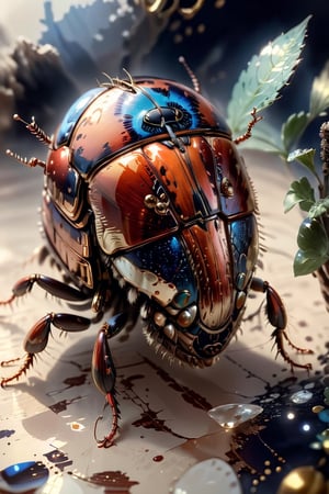 masterpiece,best quality,official art, extremely detailed CG unity 8k wallpaper,absurdres,8k resolution,exquisite facial features,,shiny skin,Japanese animation Mars cockroach, ,muscular figure,Mars background,Movie Still,BugCraft