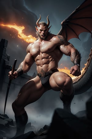 strong dragon man, muscular, fiery gaze, detailed scales, anthropomorphic dragon, fantasy illustration, high contrast, warm dark colors, dramatic lighting, powerful pose, dynamic composition, claws sharp, fiery breath, smoky atmosphere, misty mountains, ancient ruins, mythical creatures, style of Frank Frazetta, Boris Vallejo, comic book art, graphic novel, detailed textures, mystical aura, magical powers, fierce warrior, legendary hero, 