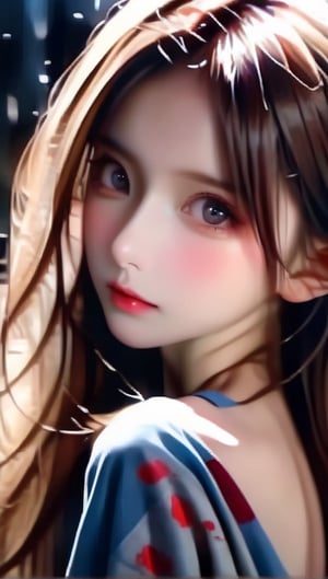 i can't believe how beautiful and sensual she is, breathtaking, elegant, erotic, aesthetic, she express her deep soul and strength combined with softness and sensuality, enigmatic and exciting, long hair, best quality, masterpiece, ultra realistic, dim light, light rays, 1 girl,ink ,style,1 japanese girl, hdgxl