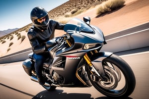 ((Ultra-realistic)) depth of perspective, motorcycle focus,(wide shot)
BREAK,Handsome man wearing a helmet riding a motorcycle
sharp focus,high contrast,studio photo,trending on artstation,rule of thirds,perfect composition,(Hyper-detailed, masterpiece,best quality,UHD,HDR,16K,shiny,glossy,reflective:1.3),H effect,photo_b00ster,real_booster,more detail XL