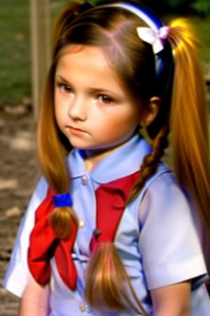 schoolgirl 8 years old , with 2 long pigtails beautiful little and innocent girl, with sweet looks and pretty eyes.