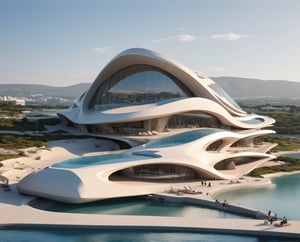 HD,(master piece)(Future zen building), rhombuses facade pattern, zaha hadid, glass windows,carefree,  The ship,concrete,  Atlantis, Round and soft,Nordic,Great nature,elegance,Holiday village,Nordic style,merge ,Soothing music,
Future world,ship,rooftop,stretch,harbor
tower,Minimalist succinct style,flyship on sky,Dreamy light and shadow,yanni style,Minimalist style,