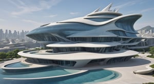 (master piece)(Future zen building), rhombuses facade pattern, zaha hadid, glass windows,carefree,  The ship,concrete,  Atlantis, Round and soft,Nordic,Great nature,elegance,Holiday village,Nordic style,
Future world,ship,rooftop,stretch,harbor
tower,Minimalist succinct style,flyship on sky,Dreamy light and shadow,yanni style,