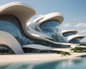 HD,(master piece)(Future zen building), rhombuses facade pattern, zaha hadid, glass windows,carefree,  The ship,concrete,  Atlantis, Round and soft,Nordic,Great nature,elegance,Holiday village,Nordic style,merge ,Soothing music,
Future world,ship,rooftop,stretch,harbor
tower,Minimalist succinct style,flyship on sky,Dreamy light and shadow,yanni style,Minimalist style,