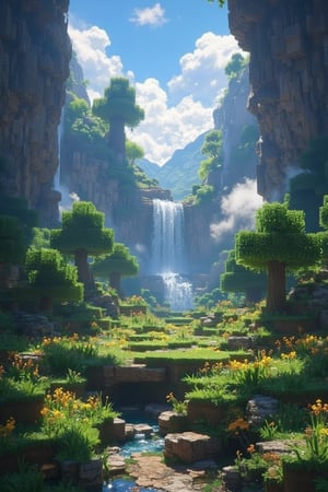 Cinematic details picture of Minecraft world in real life, realistic,Midjourneyart