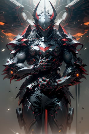 (masterpiece), best quality, ultra-detailed CG unity 8k wallpaper, high resolution, monster, demon, black armor, devil,Futuristic