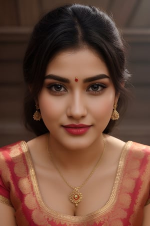 Indian beautiful and hot style chubby bhabhi look ,(((Mole on Lip))), looks like [Vyjayanthimala] and [Rekha] , age 25, realistic body skin, brown eye ,white teeth,(RAW photo, best quality), (realistic, photo-Realistic:1.3), best quality, masterpiece, beautiful and aesthetic, 16K, (HDR:1.4), high contrast, (vibrant color:1.4), (muted colors, dim colors, soothing tones:0), cinematic lighting, ambient lighting, sidelighting, Exquisite details and textures, cinematic shot, Warm tone, full body(detailed curvy body:1.1),(wearing pink saree black blouse)),neckless and earring,Makeup,beautiful,detailed eyes,detailed lips,portrait,endless beauty,Milf, smile on face,((stading in front of kedarnath temple))red lipstik,pov_eye_contact,A gorgeous hindu indian girl,very fit, very toned, very athletic, naughty poses, hyperdetailed,full body, head to toe ,Anime Style,
Negative Prompt