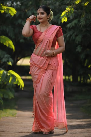 curvy thick Indian young beautiful 18years Indian teen, beauful plain saree, perfect saree, indian saree , indain look, pale skin, outdoor,photo, sun light