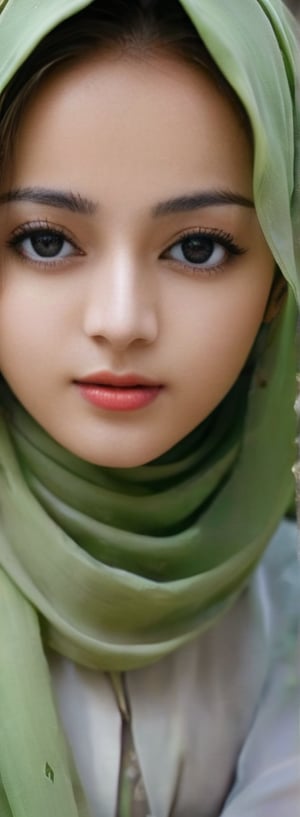 1 girl, pretty, her face like an angel, moslem clothes, hijab, veil, islamic dress, closed clothing, long dress, cloak, (Best Quality:1.4), (Ultra-detailed), (Detailed light), (beautiful face),  various camera angles, various poses, Amazing face and eyes, high heels,  extremely detailed CG unified 8k wallpaper, High-definition raw color photos, professional photograpy, dynamic lighting, depth of fields, full body view, outdoor, mosque, more detail XL, dilraba,Beautiful eyes girl