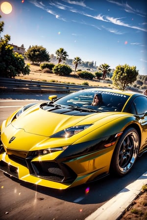 1 gril's Model ,car, racing, Lamborghini luxury's car,dr24luxor,ArTo