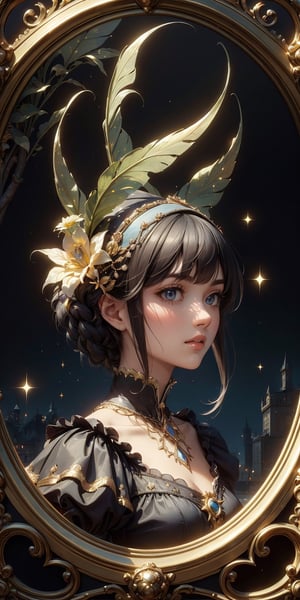 (masterpiece, top quality, best quality, official art, beautiful and aesthetic:1.2), (1girl:1.4), black hair, portrait, extreme detailed, (colorful), highest detailed, (aristocracy:1.5), accurate anatomical body and hands, four fingers and one thumb, glittery, surreal, dreamlike atmosphere, spellbinding fantasy, imaginative arrangement,DonMF41ryW1ng5, boy,black cap