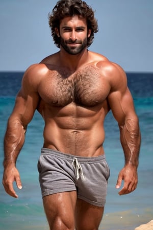 A handsome mediterranean hairy chested fit hunk, big hard cock , shirtless, HairyAlpha, hairy-chested, hairy arms, hairy body, hairy legs, masculine, muscled, tanned skin