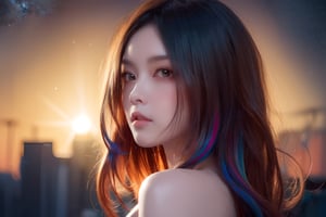 {{best quality}}, {{masterpiece}}, {{ultra-detailed}}, {illustration}, {detailed light}, {an extremely delicate and beautiful}, a girl, {beautiful detailed eyes}, stars in the eyes, messy floating hair, colored inner hair, Starry sky adorns hair, depth of field