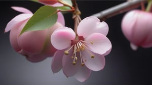 tender crabapple flower and buds,
,delicate and voluptuous covered by drew in morning  soft brigh light,(falling petals),(blur pure simple lightblack background),and the petals formed a lovely heart on the ground,

realistic,photo_(medium),photorealistic

