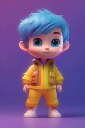 4d photographic image of full body image of a cute little chibi boy surreal, vivid colors octane render trending on artstation, artistic photography, photorealistic concept art, soft natural volumetric cinematic perfect light, uhd white background,Dream House