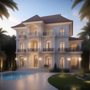 Dream house, luxury villa, two floors, European style