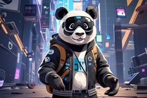 panda,（VR glasses）