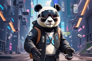 panda,（VR glasses）