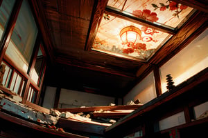 In Chinese mythology, Ceiling collapse, ancient China style