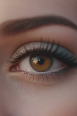 Extreme close up of a 24 year old woman’s eye blinking, standing in Marrakech during magic hour, cinematic film shot in 70mm, depth of field, vivid colors, cinematic