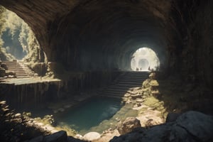 masterpiece, best quality, aethetic, Hidden chambers and underground rivers, offering a sense of mystery and exploration within the depths of the Earth