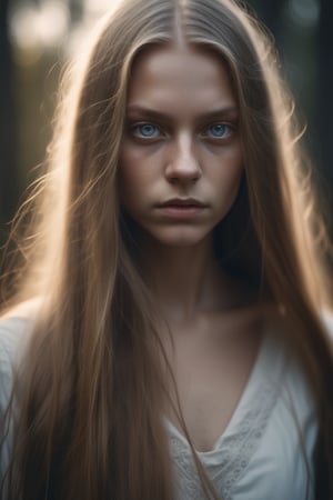Young beautiful SWEDISH lady with long hair, complex, sharp focus, fantasy, cinematic light, otherworldly, surreal photography, natural light, aesthetic, detailed face