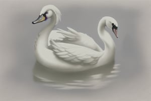 Can you draw a swan? It should have clear lines and not be blurry. Let it be in a way that can be painted. For a coloring page.