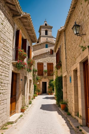 The Provence region is dotted with many ancient villages, which seem to be witnesses of time and retain rich historical and cultural heritage. These villages are often situated on hills and feature unique architecture and charming streetscapes.