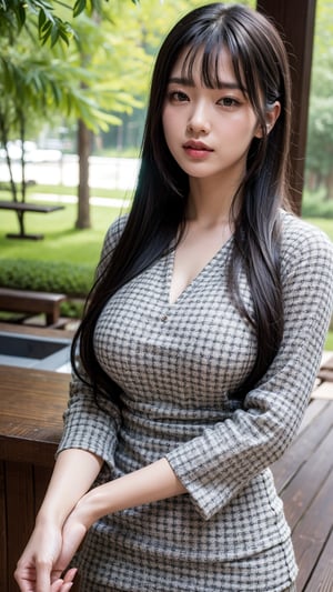 (((best quality, 8K, masterpiece:1.4)), (20 岁woman), masterpiece, clearly, High targetres, High target_quality, Wide_shooting, (A girl in the forest), Absurdly_long_hair, woman, Droop_breast, balance, Stretching exercises, Moderate_Face, only_Shoulder, ((best quality)), ((masterpiece)), (detailed), perfect Face, very big breast, ultra High target definition, 8K, Perfect body, Head-up display, Slender legs, 小的 Face, 长long睫毛, Shiny lips, Attention to detail, Cleansing the skin, blemish-free Face, Japanese Beauty, 20 岁woman, (huge, saggy breast), (Surreal) , (Implications), (Improve resolution), (8K), ((masterpiece)), (best quality), (detailed), best quality,masterpiece,ultra High target resolution,（Indeed：1.4）,RAW Photographer,Beautiful and beautiful,Dark Shadows,Dark theme,1 girl,Exquisite facial features,long gray hair,lol,(a charming smile:1),（The wind blows through your hair,Black hair with bangs）,Colorful printed shirt,trivial Face,((((直筒连衣裙:1.1),)))）,((((Shift Dress:1.1),)))）,36 inch chest size,Fit for your body,External,Afternoon Sunshine
