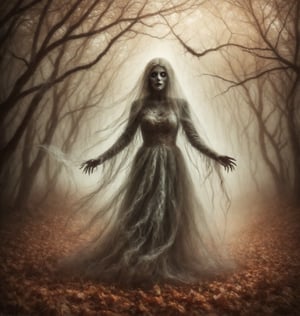 create an  ghostly fantasy  image