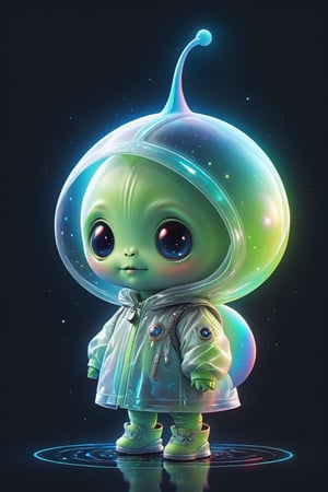 create me the cutest little alien being
