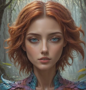 Create a high-definition, fantastical portrait