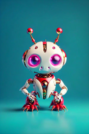create cute robot bugs that live in  their happy little community,dragon robot,zhibi,futuristic,Architectural100