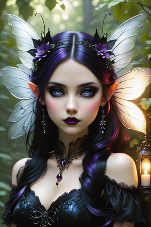 create me a fairy/goth/fanatsy hybrid