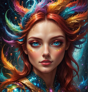 Create a high-definition, fantastical portrait