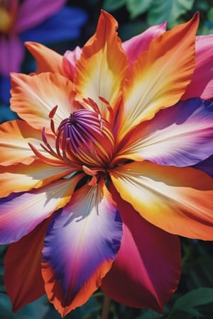 big colourful stunning flower in full bloom