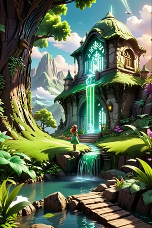 create something epic,scenery,3d toon style,Fairy,JediStyle