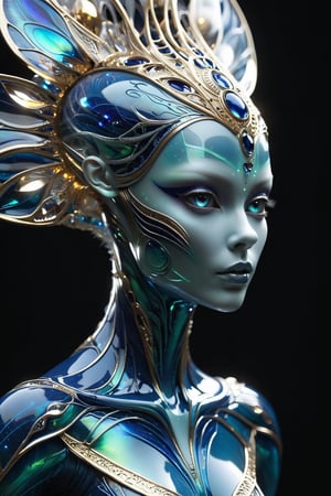 create me a  beautiful alien/human being,alien humanoid