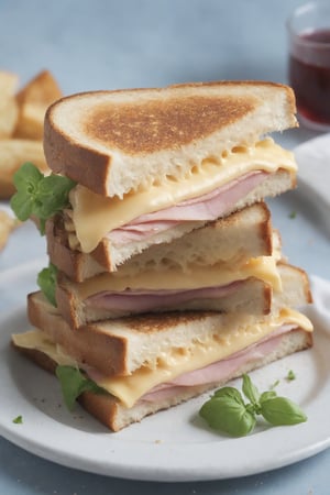 create the poerfect ham and cheese toasted sandwich