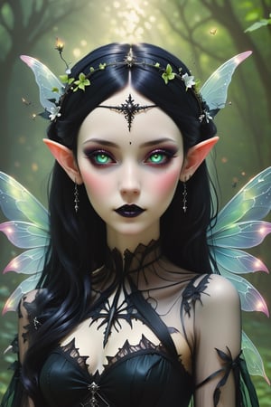 create me an fairy gothic hybrid