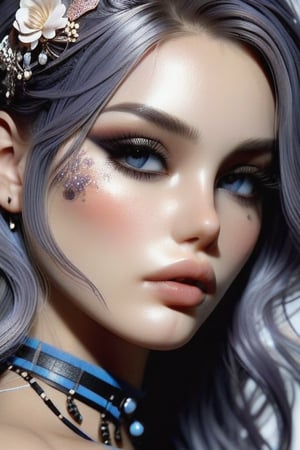 a stunning visual of a stunning female face,  women, Decora_SWstyle