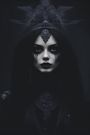 combine below to make a stunning women, dark aura,dark boho,dark atmosphere